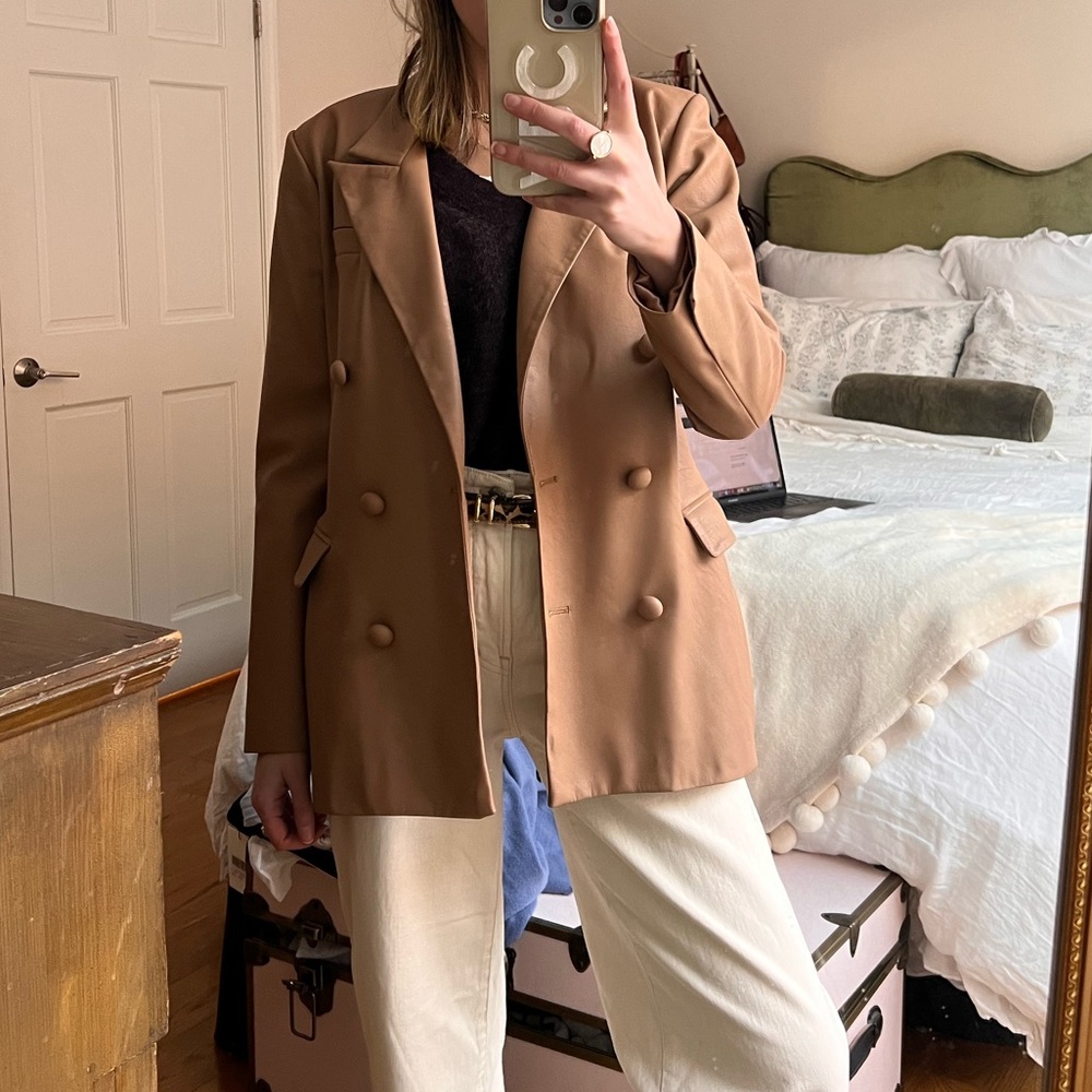 Blank NYC faux leather blazer size XS / prefect condition
